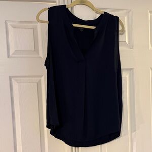 LOFT Navy Sleeveless Blouse